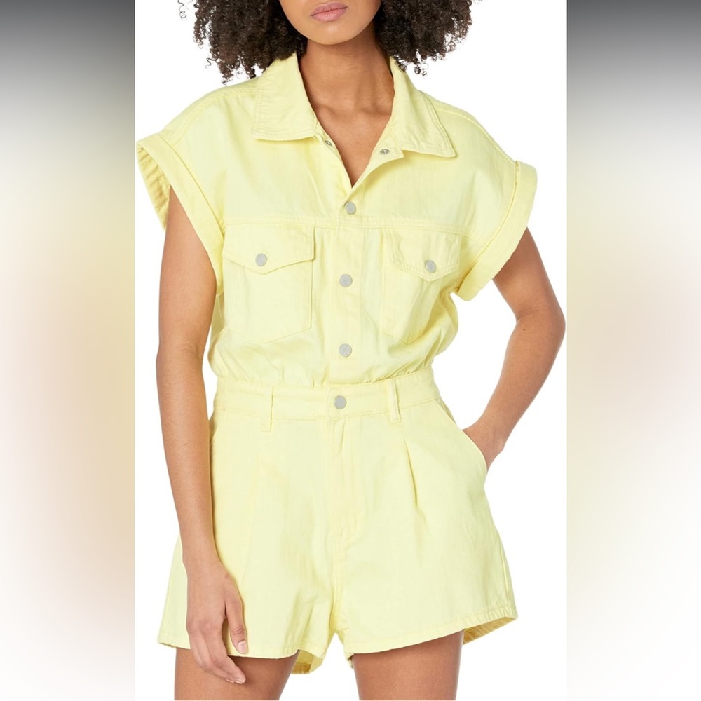 NWT BLANK NYC Yellow Romper